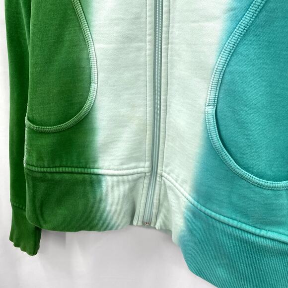 Lululemon ombre green blue scuba jacket - Picture 3 of 5